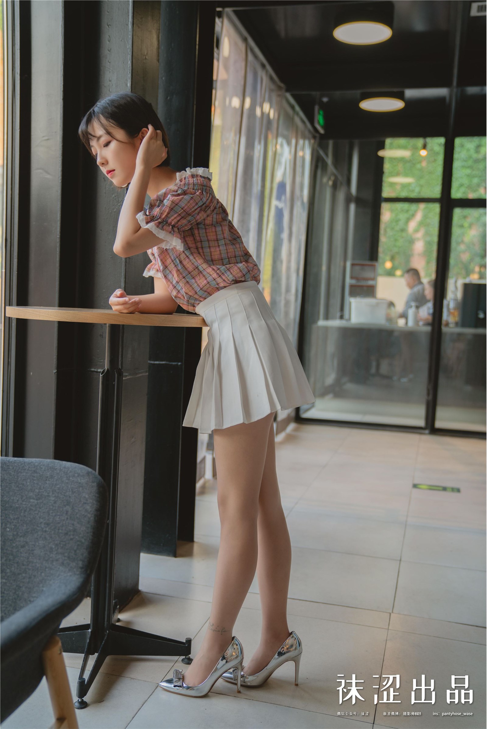 Socks acerbity 076 warm ~ pastoral style pleated skirt(33)